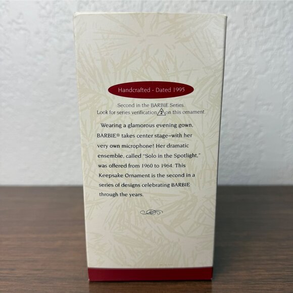 Hallmark Keepsake Ornament 1995 Barbie Solo in the Spotlight Christmas NEW W BOX - Picture 2 of 5